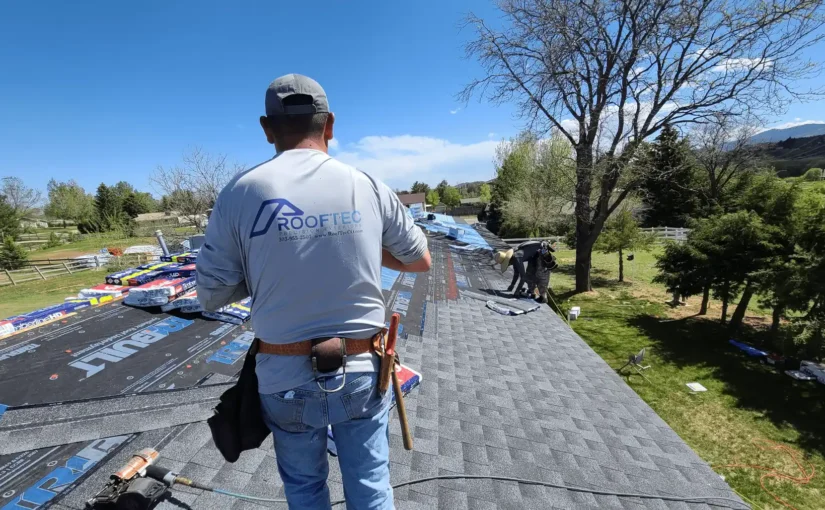 Rooftec Precision Exteriors Roofers Working On Colorado Roof